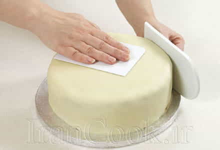 خمیر مارسیپان تزئین کیک