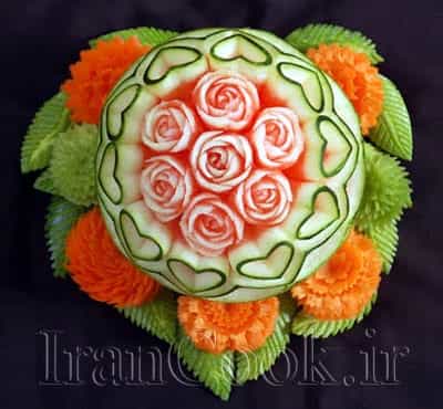 اموزش تزئین هندوانه