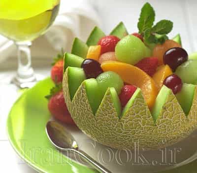 تزئین ظرف میوه