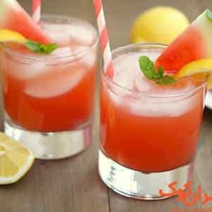 طرز تهیه نوشیدنی هندوانه و لیمو