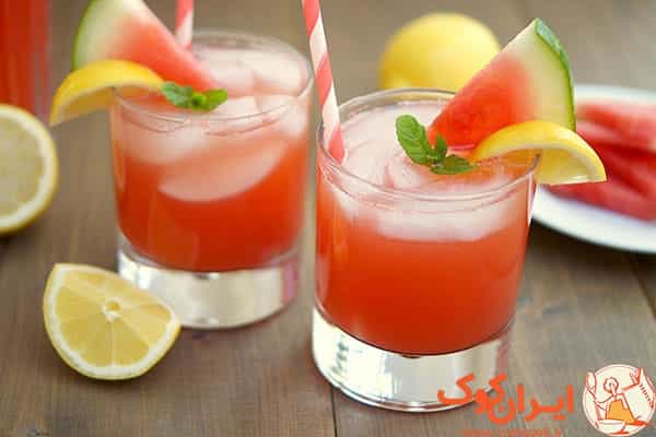 نوشیدنی هندوانه و لیمو