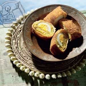 طرز تهیه رولت تن و تخم مرغ (سریلانکا)