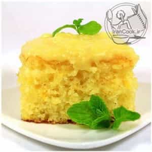 طرز تهیه کیک سون آپ | همراه با روکش آناناسی