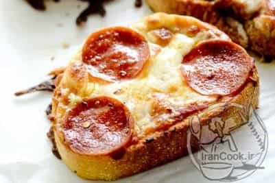 پیتزا ساده و فوری با نان تست