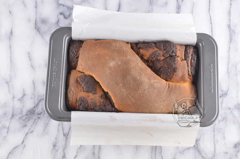 نان پیچی شکلاتی در قالب