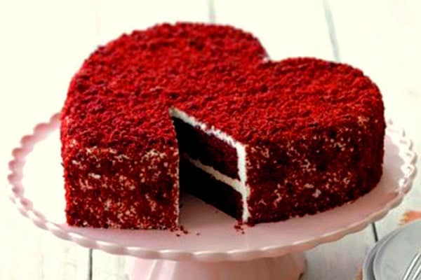 کیک ولنتاین قرمز