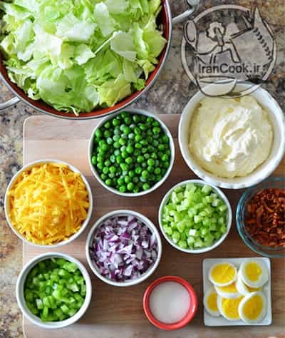 Layered lettuce salad1
