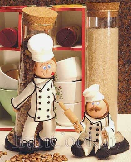 آموزش ساخت عروسک آشپز خمیری 