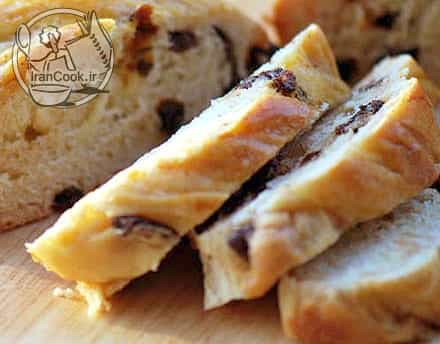 طرز تهیه نان کشمشی طلایی ایتالیایی